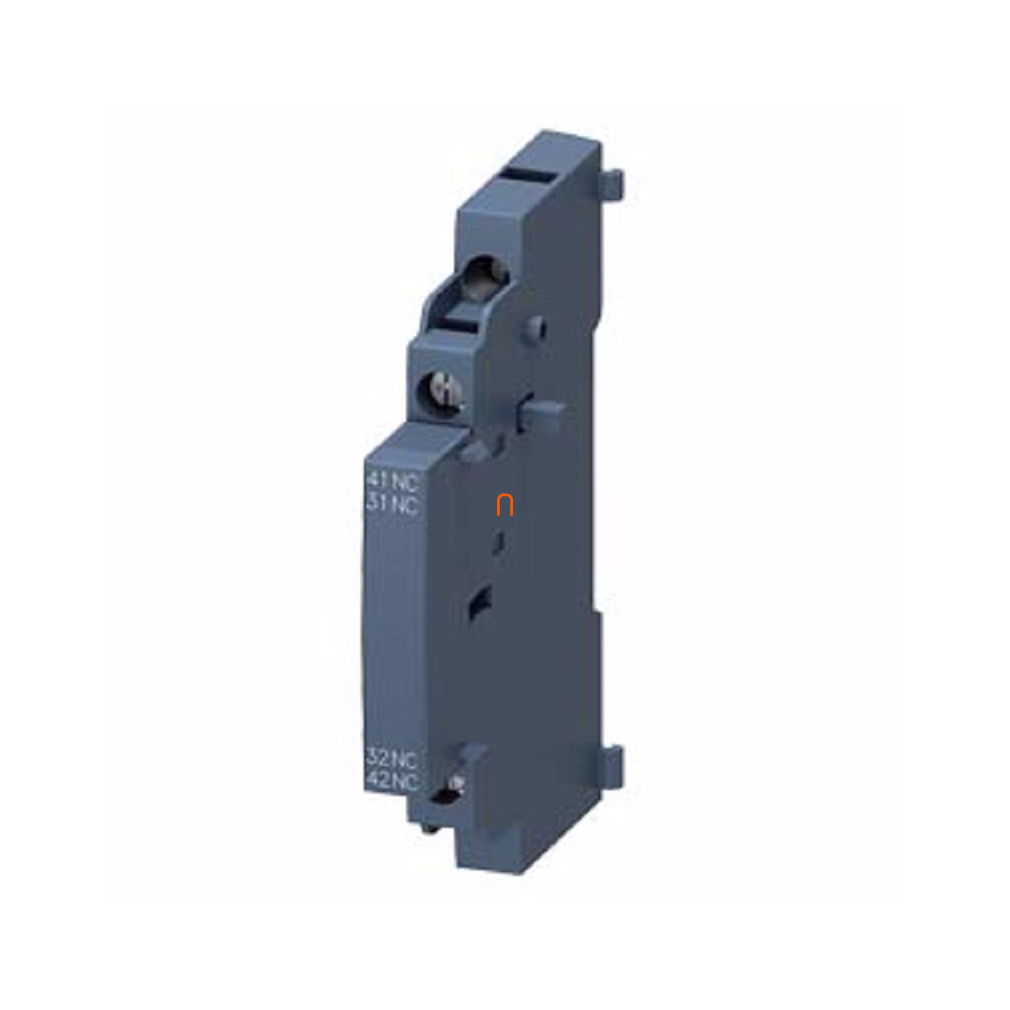 Siemens 3RV2901-1C segédérintkező, oldalra, 2NC, S00-S3-hoz, csavaros