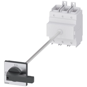   Siemens 3LD2418-0TK11 BE-KI kapcsoló, 3P, 250A, rotációs hajtással, fekete