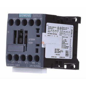   Siemens 3RT2015-1AB01 mágneskapcsoló, 3kW/7A, 24VAC, 1NO, S00, csavaros