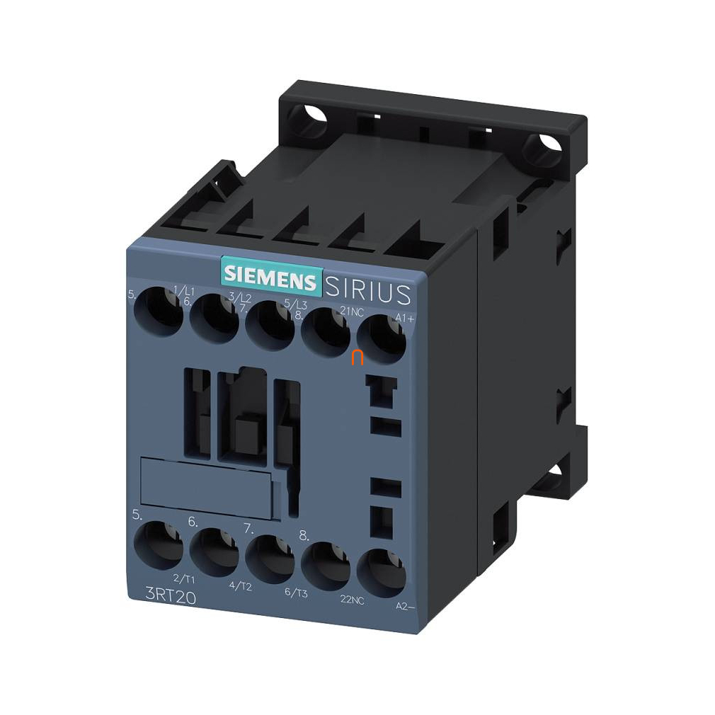 Siemens 3RT2018-1BB42 mágneskapcsoló, 7,5kW/16A, 24VDC, 1NC, S00, csavaros
