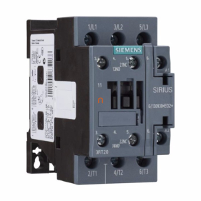   Siemens 3RT2026-1BB40 mágneskapcsoló, 11kW/25A, 24VDC, 1NO+1NC, S0, csavaros