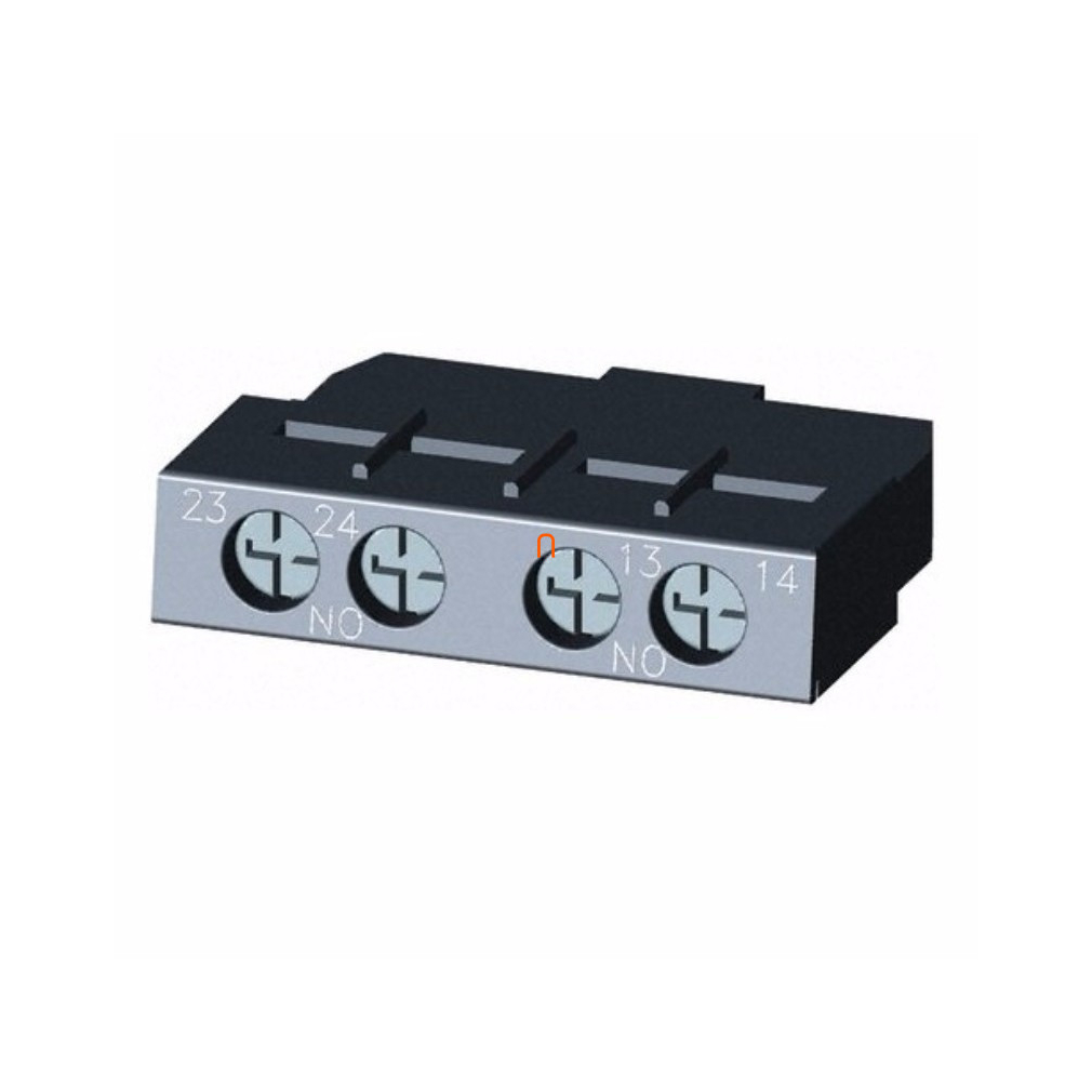 Siemens 3RV2901-1F segédérintkező, homlokra, 2NO, S00-S3-hoz, csavaros