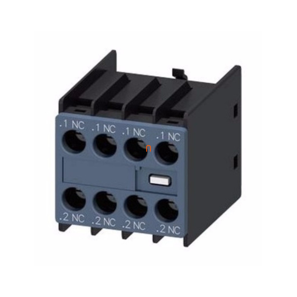 Siemens 3RH2911-1FA04 segédérintkező, homlokra, 4NC, S00-S3-hoz, csavaros