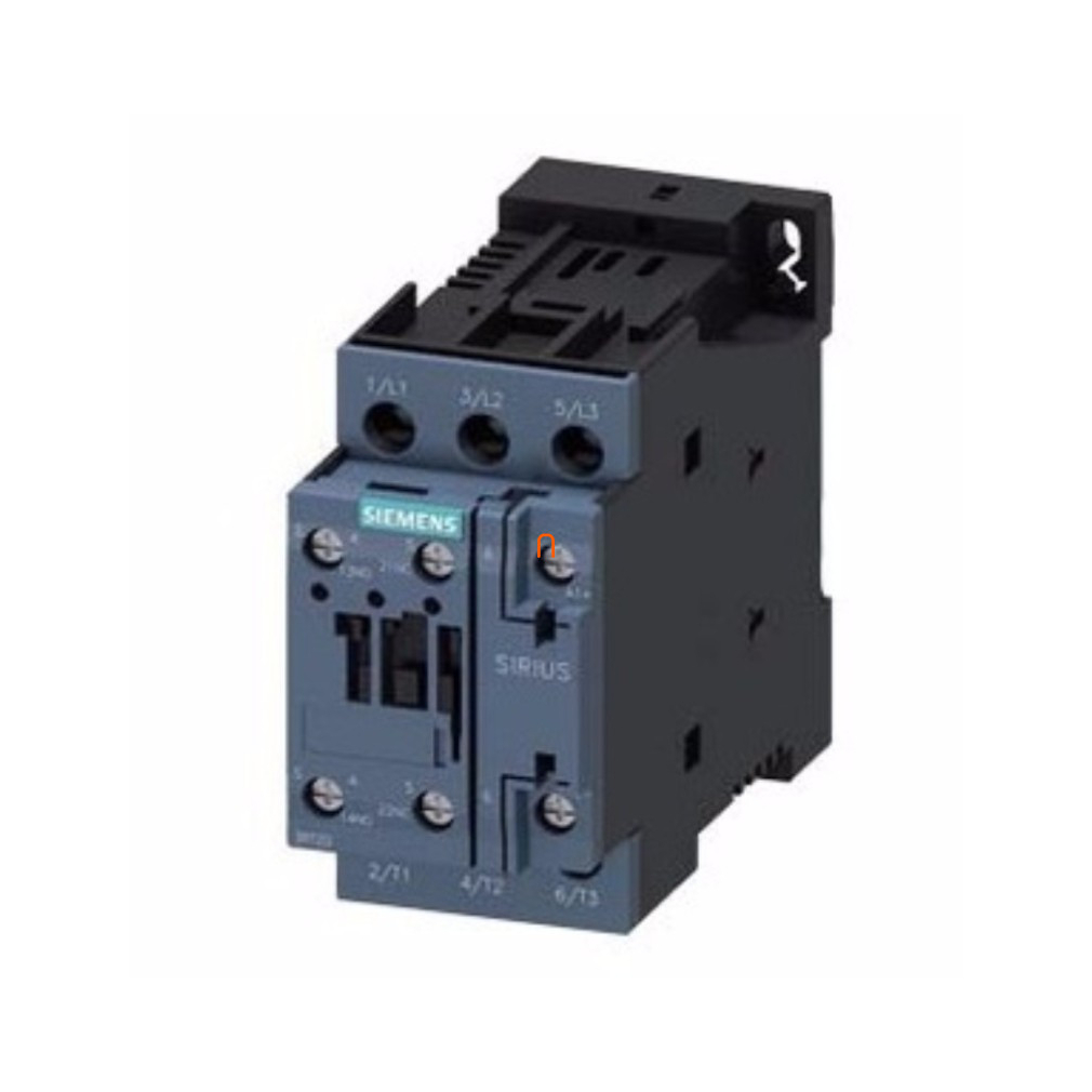 Siemens 3RT2023-1BB40 mágneskapcsoló, 4kW/9A, 24VDC, 1NO+1NC, S0, csavaros