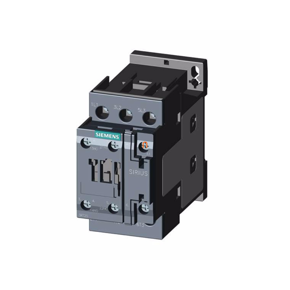 Siemens 3RT2026-1AB00 mágneskapcsoló, 11kW/25A, 24VAC, 1NO+1NC, S0, csavaros