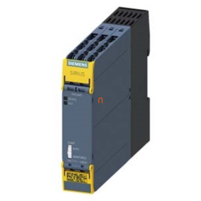   Siemens 3SK1111-1AB30 biztonsági relé, 24VAC/DC, 3NO (+1NC jelző), EN ISO 13849-1: 4, SIL: 3, PL: e, csavaros