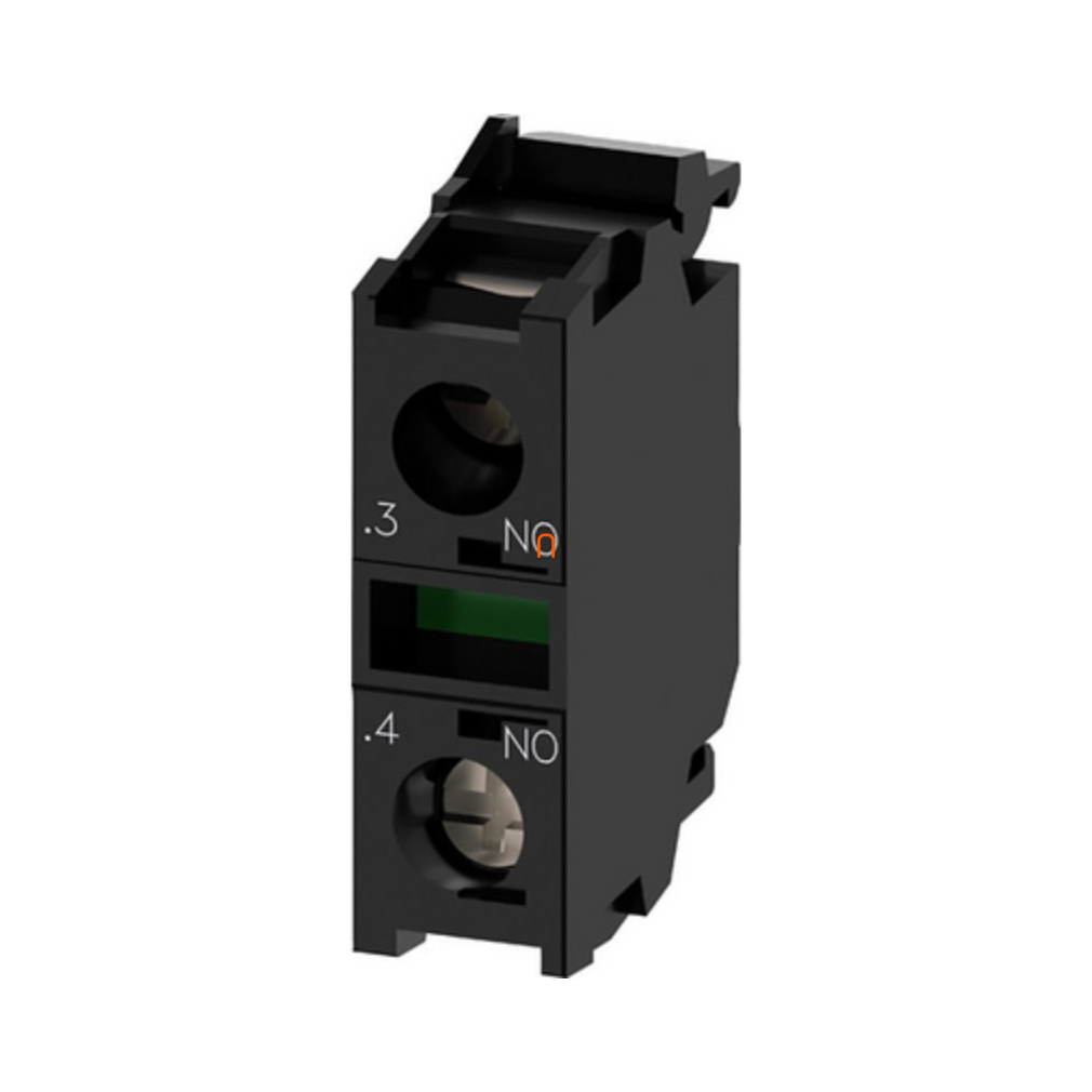 Siemens 3SU1400-1AA10-1BA0 érintkezőelem, 1NO, előlapra, csavaros Sirius