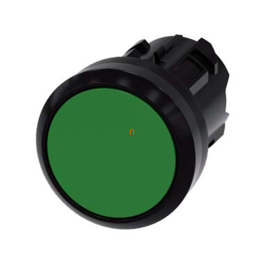 Siemens 3SU1000-0AB40-0AA0 nyomógombfej, zöld Sirius
