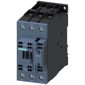   Siemens 3RT2036-3XB40-0LA2 mágneskapcsoló, 22kW/51A, 24VDC, 1NO+1NC, varisztorral, S2, csavaros