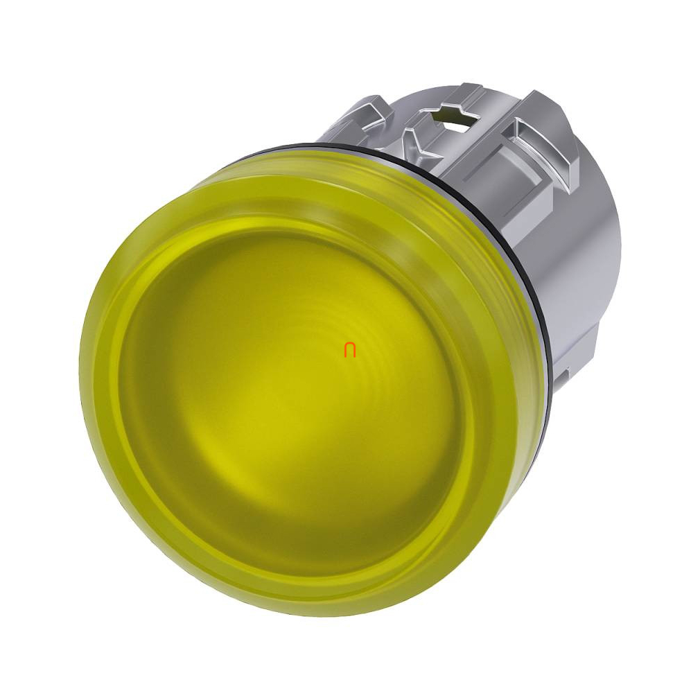 Siemens 3SU1051-6AA30-0AA0 jelzőlámpafej, sárga, fém Sirius