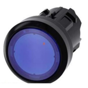   Siemens 3SU1001-0AB50-0AA0 világító nyomógombfej, kék Sirius