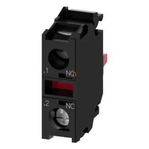   Siemens 3SU1400-1AA10-1CA0 érintkezőelem, 1NC, előlapra, csavaros Sirius