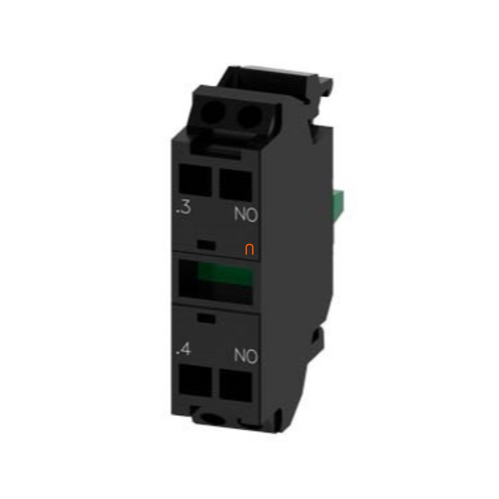 Siemens 3SU1400-1AA10-3BA0 érintkezőelem, 1NO, előlapra, rugós Sirius