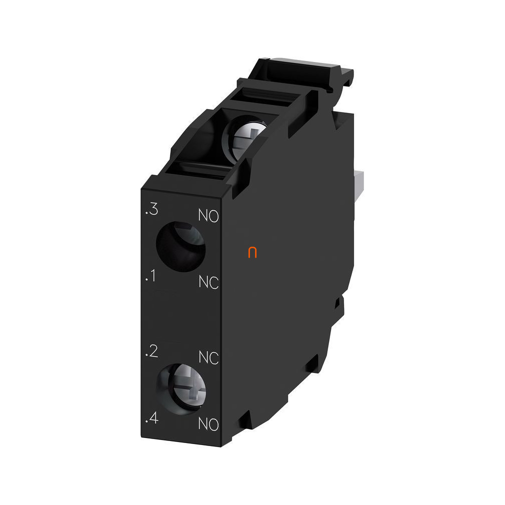 Siemens 3SU1400-1AA10-1FA0 érintkezőelem, 1NO+1NC, előlapra, csavaros Sirius