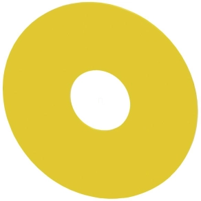   Siemens 3SU1900-0BC31-0AA0 kör alakú, 75 mm-es, öntapadó sárga matrica, felirat nélkül