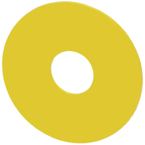   Siemens 3SU1900-0BB31-0AA0 üres, kör alakú, 75 mm-es, sárga felirati tábla