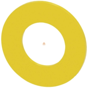   Siemens 3SU1900-0BA31-0AA0 kör alakú, 40 mm-es, öntapadó sárga matrica, felirat nélkül