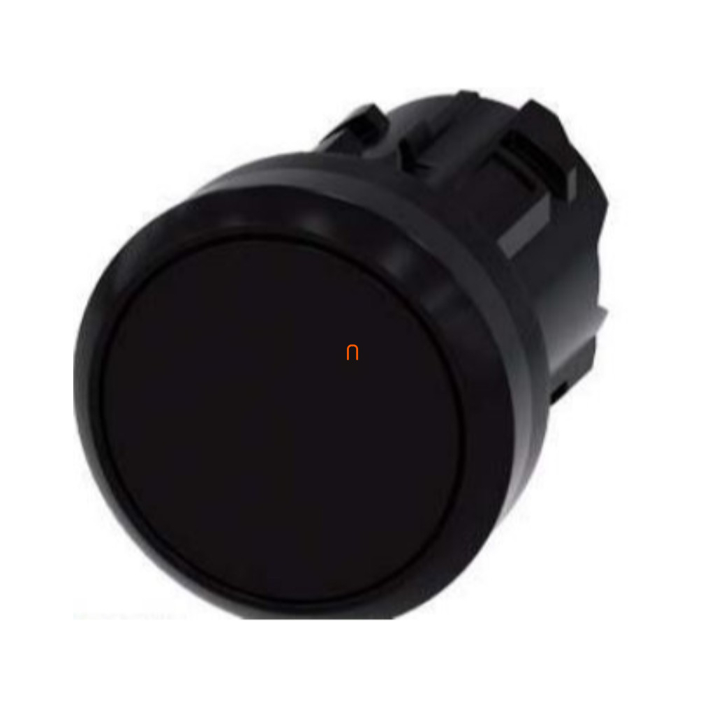 Siemens 3SU1000-0AB10-0AA0 nyomógombfej, fekete Sirius