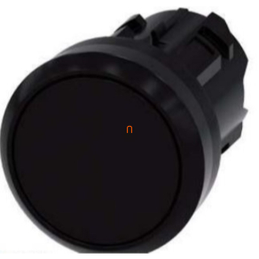Siemens 3SU1000-0AB10-0AA0 nyomógombfej, fekete Sirius