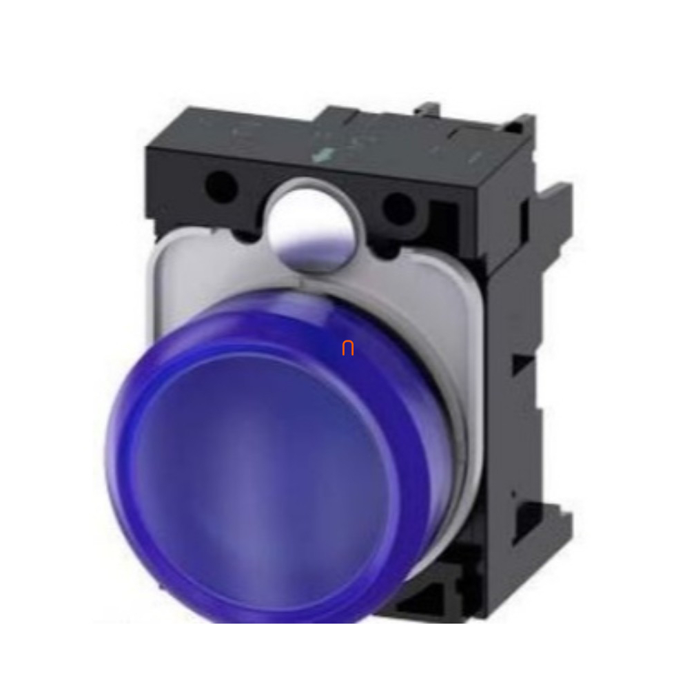 Siemens 3SU1106-6AA50-1AA0 komplett jelzőlámpa, kék, 230VAC, csavaros Sirius
