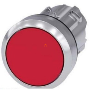 Siemens 3SU1050-0AB20-0AA0 nyomógombfej, piros, fém Sirius