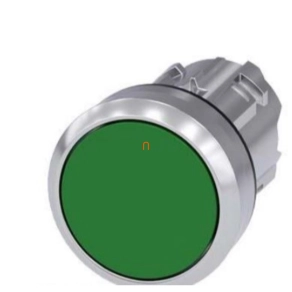 Siemens 3SU1050-0AB40-0AA0 nyomógombfej, zöld, fém Sirius