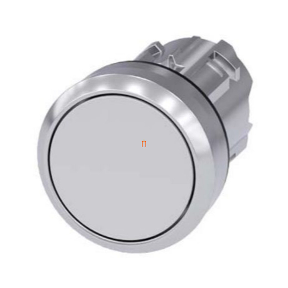 Siemens 3SU1050-0AB60-0AA0 nyomógombfej, fehér, fém Sirius