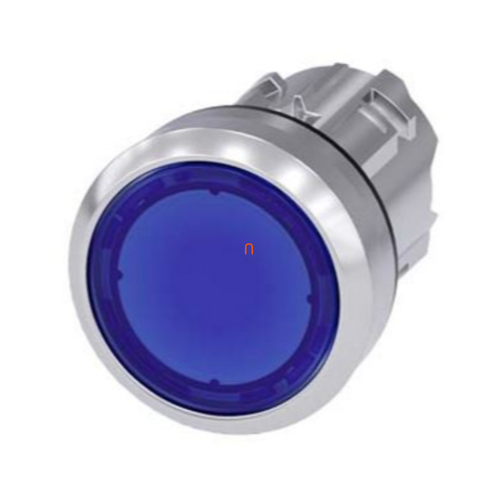 Siemens 3SU1051-0AB50-0AA0 világító nyomógombfej, kék, fém Sirius