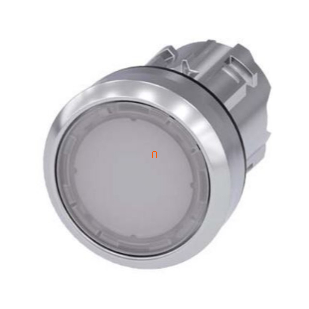 Siemens 3SU1051-0AB60-0AA0 világító nyomógombfej, fehér, fém Sirius