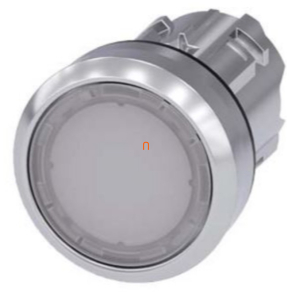   Siemens 3SU1051-0AB60-0AA0 világító nyomógombfej, fehér, fém Sirius