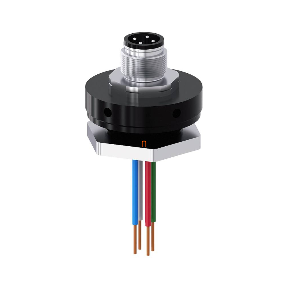 Siemens 3SU1930-0HC10-0AA0 M12 4P beépíthető csatlakozó dugó, műanyag, M20