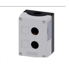   Siemens 3SU1802-0AA00-0AB1 nyomógomb tokozat, műanyag, 2 lyukú, szürke Sirius