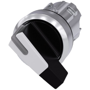   Siemens 3SU1052-2CF60-0AA0 kapcsoló fej, 2 állású, fehér, fém, hosszított kar Sirius