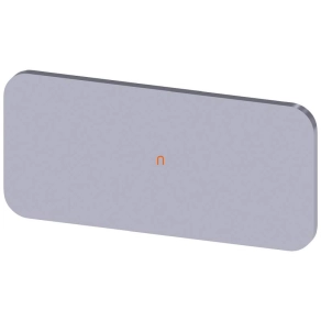   Siemens 3SU1900-0AC81-0AA0 címke 12,5 x 27 mm, ezüst/fekete, felirat nélkül, bepattintható vagy felragasztható