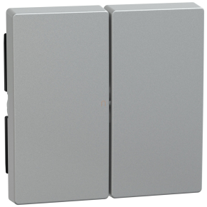   Schneider Merten Dupla billentyű, System-M, alumínium 433560
