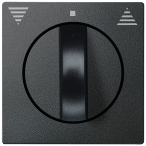   Schneider Merten Fedlap, forgatógombos redőnynyomóhoz, System-M, antracit 569814