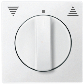   Schneider Merten Fedlap, forgatógombos redőnynyomóhoz, System-M, mattfehér 569819