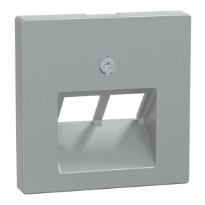   Schneider Merten Fedlap, 2xRJ45 aljzathoz, döntött, System-M, alumínium 298060