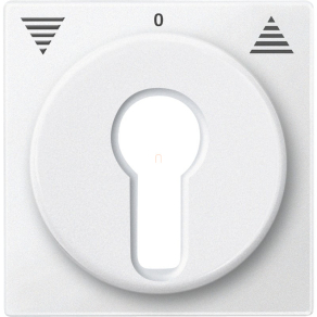   Schneider Merten Fedlap, kulcsos redőnyvezérlőhöz, System-M, mattfehér 319319