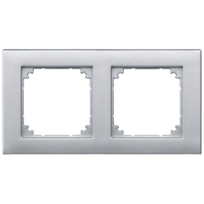 Schneider Merten M-Plan kettes keret, alumínium 486260