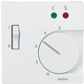   Schneider Merten Fedlap, padlótermosztáthoz, System-M, mattfehér 535819