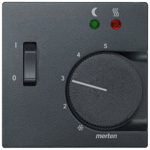   Schneider Merten Fedlap, padlótermosztáthoz, System-M, antracit 535814