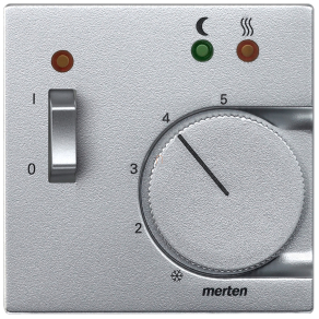   Schneider Merten Fedlap, padlótermosztáthoz, System-M, alumínium 535860