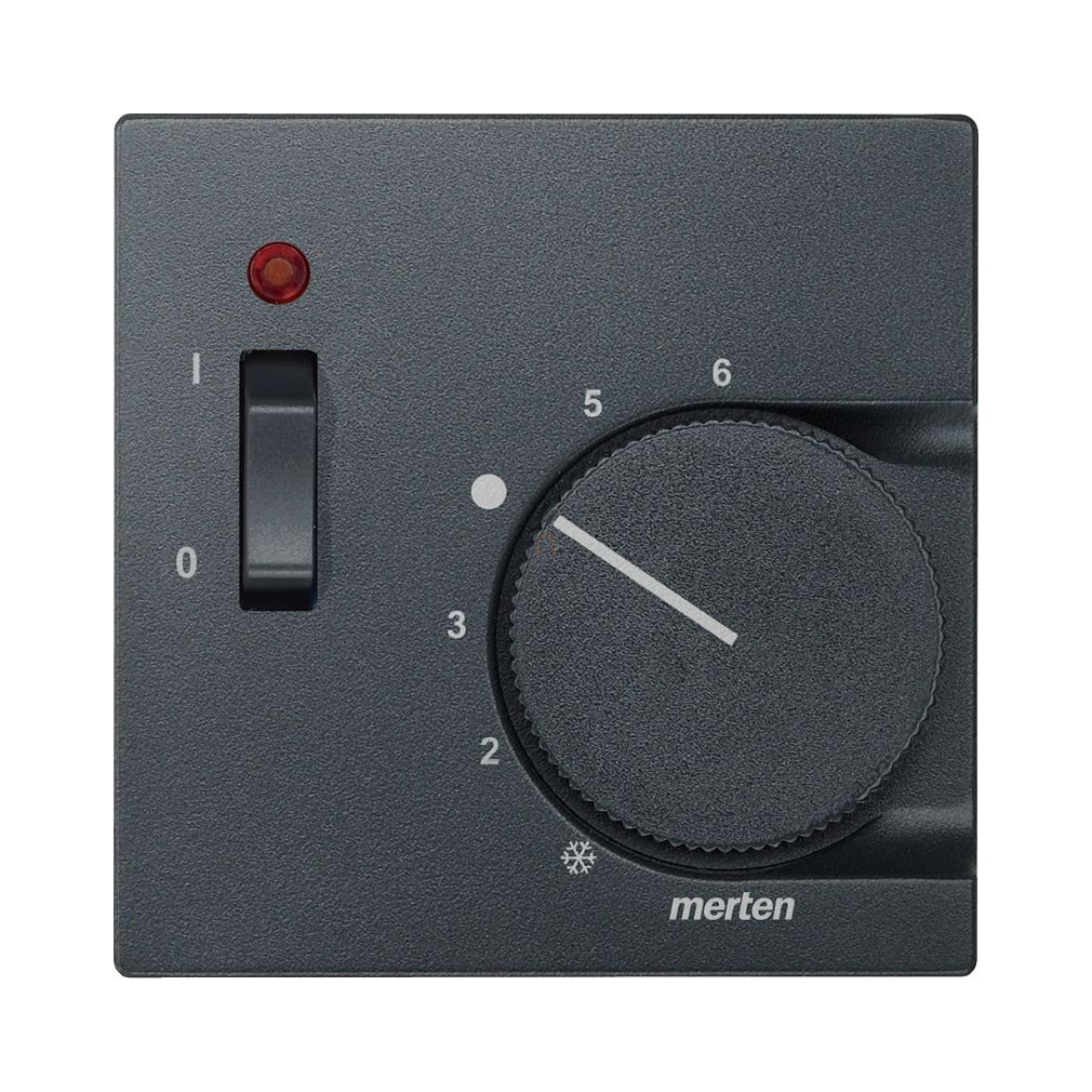 Merten Fedlap kapcsolós termosztátokhoz, System-M, antracit 536114 Schneider
