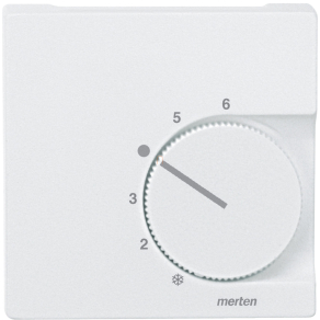   Schneider Merten Fedlap, váltóérintkezős termosztáthoz, System-M, mattfehér 536219