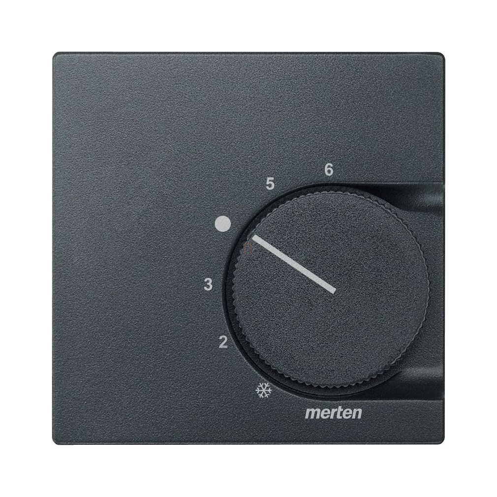 Merten Fedlap, váltóérintkezős termosztáthoz, System-M, antracit 536214 Schneider
