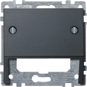   Schneider Merten fedlap kommunikációs betétekhez, System-M antracit 464614