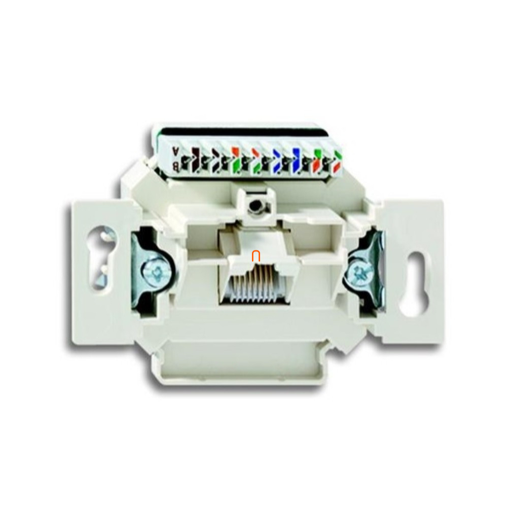 Basic55 0221-507 1xRJ45 Cat6 UTP aljzat, fedlap és keret nélkül, krém 2CKA000230A0399 ABB