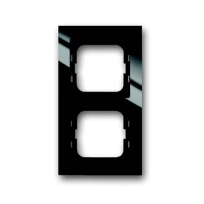   ABB 2CKA001754A4410 1722-281 2x keret, fekete, Busch-axcent, szerelőkeret