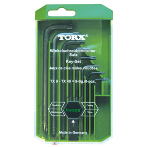   HAUPA 100941 Torx imbuszkulcs készlet 8db (Tx 9-40) feketített